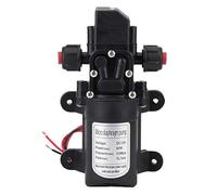 Bomba de agua de alta presión DC 12 V 60 W 5 L/Min bomba rociadora bomba de arranque automática 116 PSI con pinzas para camping coche barco longitud de línea 29 cm