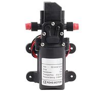 Bomba de agua de diafragma, bomba de agua eléctrica de diafragma 6,0 l/min 0,9 MPa, mini, con salida roscada a la derecha de 2 vías, 12 V 72 W, para jardín, acuario y