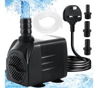Bomba de agua de fuente, bomba de agua sumergible, bombas de agua para acuario, 400 Gph 800 L/H 15 W, tanque de peces, bomba de repuesto con boquillas