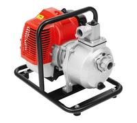 Bomba de agua de gasolina de 2 tiempos, 43 cc, 1,25 kW, bomba de gasolina | Motor de gasolina de 2 tiempos de 43 cc / 135 l/min caudal - 30 m de altura de extracción y 6-8 m de altura de succión