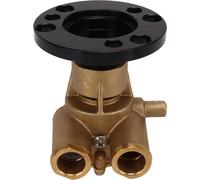 Bomba de agua de mar con eje de transmisión, modelo F 6b 9, de 1-1/4 pulgadas de entrada y salida, con una profundidad de 1-15/16 pulgadas, compatible con motores V6 y V8, modelos AQ, fabricados entre