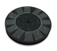 Bomba de Agua para Fuente Solar Flotante 13cm Panel | Plástico Negro, Circulación de Agua para Oxígeno, Arranque Automático en 3 Segundos, Estanque Pequeño