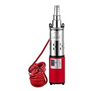 Bomba de Agua Solar Bomba de Agua Solar de 12V/24V CC, Bomba de Pozo Profundo de Alta presión, Bomba Sumergible de elevación Alta, 30-50M, riego agrícola for jardín y hogar(24V Lift 50m)