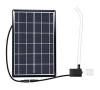 Bomba de agua solar de 12 V con panel de 9 V 6 W, kit de fuente sumergible para circulación de estanque, filtración, aireación, baño de pájaros de jardín