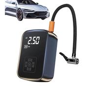 Bomba de aire para coche, mini apagado automático con manómetro | Compresor de aire portátil para inflador de neumáticos para auto, bicicleta, motocicleta, bolas, inflables