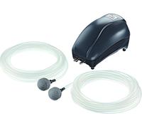 Bomba de aire para estanques de hasta 2.000 litros - 4 W - juego que incluye mangueras de aire y piedras de salida