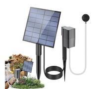Bomba de aire solar para estanque, 2,5 W, difusor de oxígeno portátil | Bomba de agua solar para exteriores, patio, jardín, cubierta, piscina, pájaros, peces, flores, jardineras, y hogar