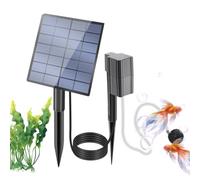 Bomba de aire solar para exteriores, difusor de oxígeno portátil silencioso | Aireador solar para estanque para exteriores, jardín, patio, patio, patio, cubierta, piscina, pájaros, peces y maceteros