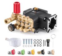Bomba de alta presión VEVOR, con eje de 3/4 de pulgada, tipo triplex horizontal, 3300 PSI, 2,5 GPM, kit de repuesto para bombas de alta presión, para un funcionamiento continuo de hasta 500 horas