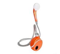 Bomba de ducha portátil para camping, ducha eléctrica recargable por USB para exteriores con 2200 mAh para batería, manguera impermeable IPX7 para senderismo, playa, limpieza de mascotas y viajes