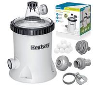 Bomba De Filtración De Piscina 5678 L/h + Bolas Filtrantes Bestway 58870