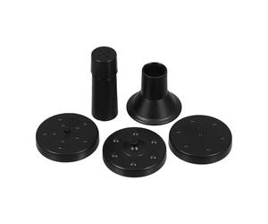 Bomba de Fuente de Agua Solar Negra 6 Boquillas y Tubos | Plástico Abs, Piezas de Repuesto y Adaptadores, para Patio, Estanques y Baños de Pájaros