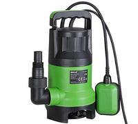 Bomba de inmersión electrobomba sumergible para aguas sucias Potencia 400 W Alcance 7000 L/h Profundidad máxima 7 metros con fondo plano Asa para el transporte (7000 litros/h)