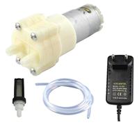 Bomba de membrana, 6-12 V, 1,5-2 l/min, con manguera, filtro y fuente de alimentación
