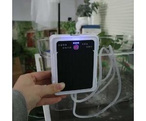 Bomba de Oxígeno Solar Recargable por USB, a Prueba de Agua, Aireador Portátil Automático de 2-4L/min, Ultra Silencioso, para Peceras Double Holes