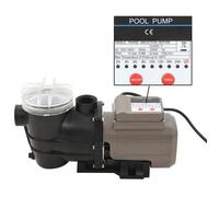 Bomba De Piscina Con Temporizador Negra 0,25 Hp 8000 L/h Vidaxl