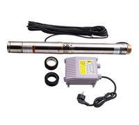 Bomba de Pozo Profundo 370W Bomba de Agua Sumergible 17m 3800 L/h Deep Well Pump
