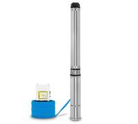 Bomba de pozo sumergible EBERTH de 4 pulgadas. Bomba para pozos fabricada en acero inoxidable, eléctrica, con una potencia de 1100W, un diámetro de 4 pulgadas (10 cm) y una rosca de conexión de 1 1/2