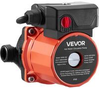 Bomba de recirculación de agua caliente, 38 litros por minuto, sistema de circulación instantánea, control de 3 velocidades, 100W, AC 220-240V, adaptador de G3/4 a G1/2, cuerpo de hierro fundido, para