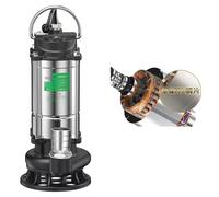 Bomba de sumergir, acero inoxidable, drenaje eficiente, 750W, 10 metros