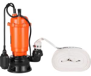 Bomba de sumergir VEVOR, 2200W, 60000 L/H, con cable de 8 metros y interruptor de flotador automático, portátil, fabricada en acero inoxidable, para agua sucia o limpia, ideal para drenar inundaciones