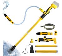 Bomba de transferencia de agua inalámbrica para Dewalt 20V (sin batería) | 90 l/min, Bomba de sumidero portátil, Manguera 1,5 m y Boquilla, para Piscina, Jardín, Estanque, Barril