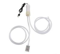 Bomba de vacío autocebante de 5 V CC alimentada por USB, flujo de 4 l por minuto, elevación vertical de 2 m, tubo de plástico blanco compacto, portátil, tubo de 6 mm, múltiples longitudes para viajes