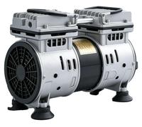 Bomba de vacío, presión máxima de 8 bar, potencia de 550W, dimensiones de 27x13x18,3 cm, nivel de ruido de 45 dB, motor de cobre puro