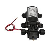 Bomba Eléctrica de Alta Presión, DC 12V 70W 6L/Min Bomba de Agua Autocebante Bomba de Diafragma de Baja Corriente de Rosca Lateral de Plástico para RV Camper Marine Boat