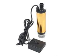 Bomba eléctrica de transferencia de agua de 24 V 60 W, bomba de fluido portátil para jardín de aceite diésel, bomba de utilidad autocebante con manguera de 3 metros para piscinas y barriles de drenaje