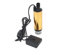 Bomba eléctrica de transferencia de agua de 24 V 60 W para diésel y agua limpia, bomba de utilidad portátil autocebante con manguera de 3 metros para drenaje de piscina de jardín (A)