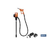 Bomba eléctrica + pistola bidón 50/200l recargable 18.5v