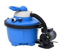 vidaXL Bomba filtro arena azul y negra 385x620x432 mm 200 W 25 L