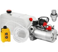 Bomba hidráulica – Bomba para remolque basculante – Motor de 12V – Depósito de plástico de 7 litros