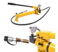 Bomba hidráulica, depósito de 700 cc, diseño de bomba de pistón, certificada por CE, salida de dos etapas, funcionamiento manual