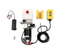 Bomba hidráulica eléctrica 12 V CC, unidad hidráulica de 800 W, bomba hidráulica de acción simple, paquete de energía hidráulica, depósito de 1,5 L, para volcado de remolque, elevación de coches