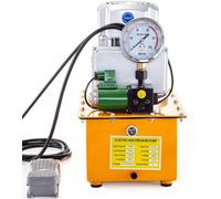 Bomba hidráulica eléctrica, 750 W, monofásica, 220 V, con contactor magnético, capacidad de 7 litros, unidad hidráulica, motor de pistón