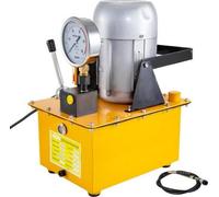 Bomba hidráulica eléctrica VEVOR de 750 W, de acción simple, con control manual de la válvula, 10152 PSI. Unidad de bomba hidráulica eléctrica, de una etapa, de acción simple, 220 V, 10.000 PSI, con d