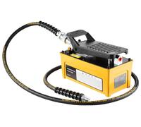 Bomba hidráulica neumática VEVOR de 10.000 PSI, con depósito de 1,6 litros, salida de aceite NPT de 3/8 pulgadas, entrada NPT de 1/4 pulgadas y pedal accionado neumáticamente, con carcasa de aluminio