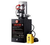 Bomba hidráulica VEVOR, sistema hidráulico de 12 V, sistema hidráulico de 1600 W, bomba hidráulica de acción simple, unidad de potencia hidráulica, bomba manual con depósito de 5 galones, para elevado