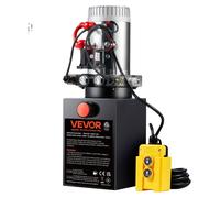 Bomba hidráulica VEVOR, sistema hidráulico de 12 V, sistema hidráulico de 1600 W, bomba hidráulica de doble acción, unidad de potencia hidráulica, bomba manual con depósito de 2 galones, sistema hidrá