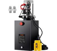 Bomba hidráulica VEVOR, sistema hidráulico de 12 V, sistema hidráulico de 1600 W, bomba hidráulica de doble acción, unidad de potencia hidráulica, depósito de 3,75 galones, bomba manual, sistema hidrá