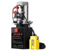 Bomba hidráulica VEVOR, sistema hidráulico de 12 V, sistema hidráulico de 1600 W, bomba hidráulica de simple efecto, unidad de potencia hidráulica, bomba manual con depósito de 2 galones, sistema hidr
