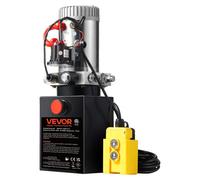Bomba hidráulica VEVOR, sistema hidráulico de 12 V, sistema hidráulico de 1600 W, bomba hidráulica de simple efecto, unidad de potencia hidráulica, bomba manual con depósito de 1 galón, sistema hidráu