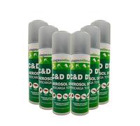 Bomba Insecticida Fumigadora 250ml · Aerosol fogger descarga total · Mata Cucarachas, Chinches, Mosquitos, Pulgas y Más · Acción Rápida · Fumigación Eficaz (6 Uds.)