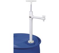 Bomba manual de PTFE para bidones con tubo acodado de descarga