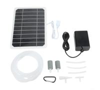 Bomba Oxígeno Solar 5W Kit Aeration Peces | Eficiencia 21.5%, conversión óptima, solar directa, sin baterías externas, ahorro energético