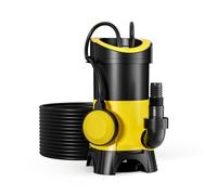 Bomba para aguas residuales caudal 7500l/h, 400W, altura de 5m, transporta partículas hasta Ø35mm