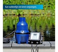 Bomba para estanque HighFlow Vario-S, 25.000 litros por hora, con una potencia de 30-130 vatios, caudal máximo de 25 m³/hora, altura de elevación de 3 metros, ajustable con un controlador externo, sal