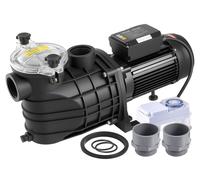 VEVOR Bomba para Piscina 3000 W Caudal Máximo de 35.000 L/H, Bomba de Filtro para Piscina de Una Sola Velocidad, CA 220-240 V, Altura de Elevación Máxima de 19 m, con Temporizador de 24 Horas